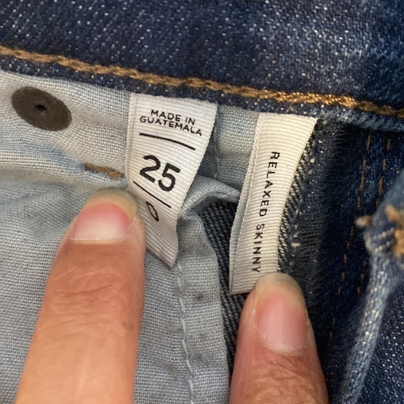 Loft relaxed skinny minor distressing mid rise casual everyday basic comfortable - Picture 6 of 6